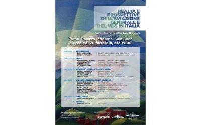 Convegno “Realtà e prospettive dell’Aviazione Generale e del VDS in Italia” – Palazzo Madama