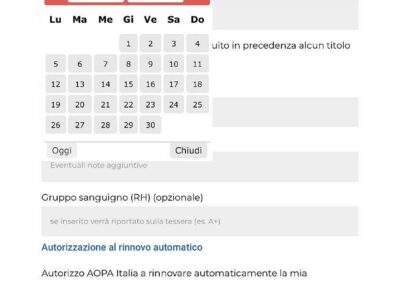 Calendario (browser Safari)